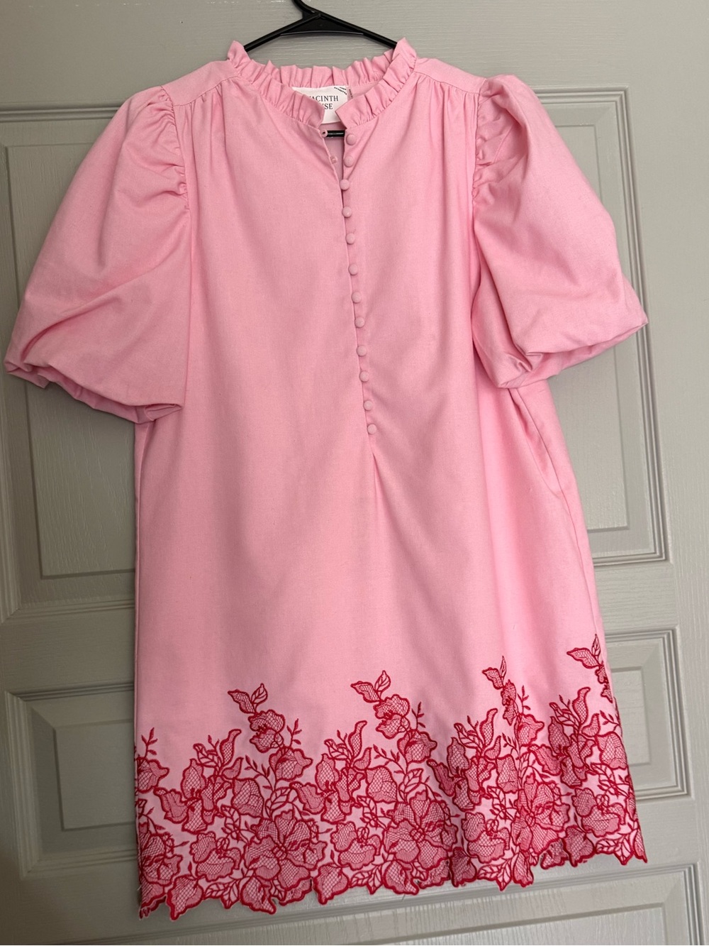 Hyacinth House Tuckernuck Mimi embroidered mini dress Small - Picture 6 of 8